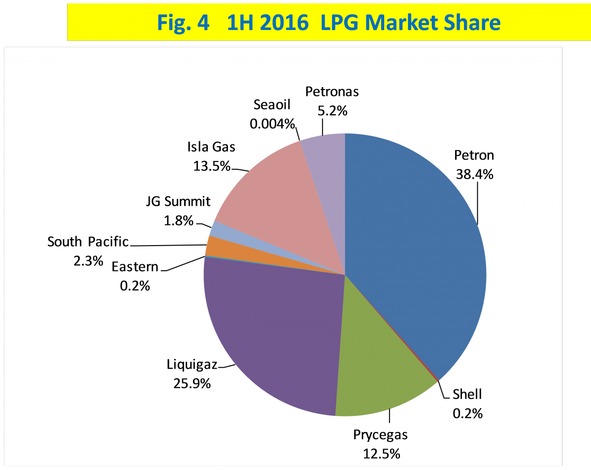 Figure 4 FY 1H 2016 LPG Market Share