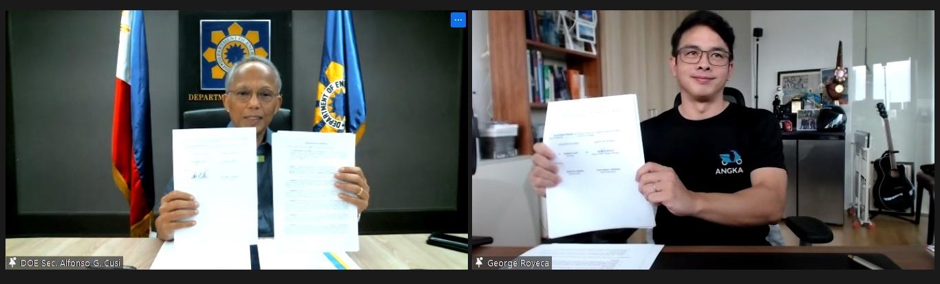 PUBLIC- PRIVATE PARTNERSHIP Energy Secretary Alfonso G. Cusi leads the formal launch of the Memorandum of Agreement between the DBDYOC, Inc. (ANGKAS) today (27 July) in a virtual signing ceremony. The DOE-Angkas collaboration on real-time fuel price monitoring will help establish the importance of the reporting of domestic fuel prices to further empower consumers. It will likewise assist in policy formulation and the implementation of retail market sector plans and programs.