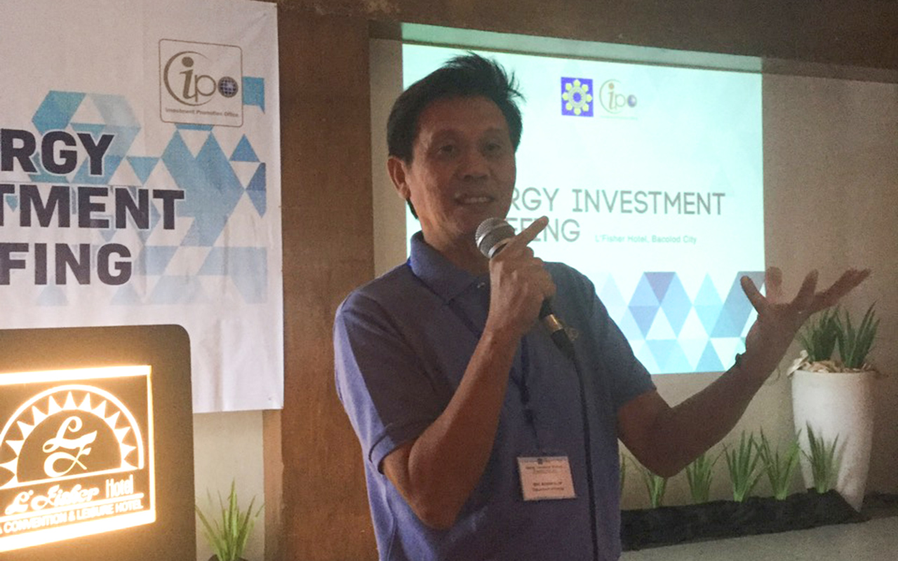 FAST-TRACK ENERGY PROJECTS: Department of Energy (DOE) Assistant Secretary Robert B. Uy tells participants of the Energy Investment Briefing on Wednesday that a policy is in place to fast-track energy projects. Hence the cooperation and feedback from stakeholders are vital for this undertaking. Uy added that the DOE fully supports the Ambisyon 2040 vision of the administration through the provision of secured and sustainable energy services, as well as ensuring an energy-resilient Philippines.