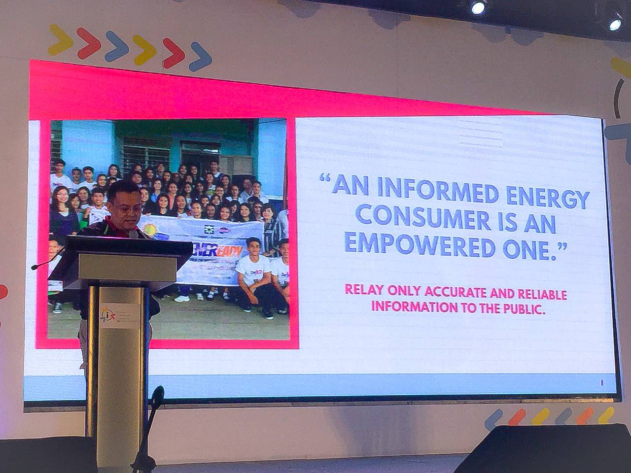 #NIC2018 Boosting E-POWER MO: Speaking on behalf of Energy Secretary Alfonso G. Cusi, DOE Undersecretary Felix William Fuentebella presented the DOE programs and policies during the 1st National Information Convention (NIC) on Feb. 19 in Davao City. Plenary Session 1 was aimed to make the public understand government programs and policies.