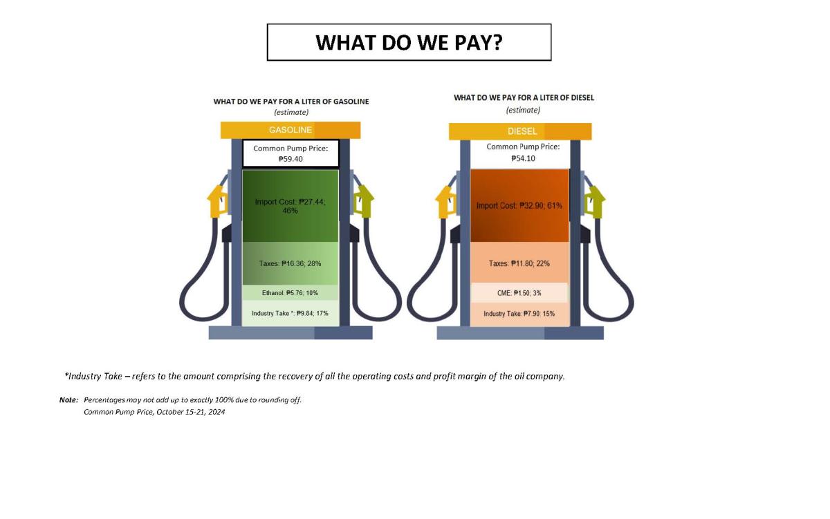 What Do We Pay for a Liter of Fuel, October 15-21, 2024