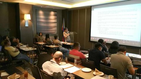 E-SAFETY FIRST: DOE-REMB Geothermal Energy Management Division Chief Ariel D. Fronda presents the draft Renewable Energy Safety, Health and Environment Rules and Regulations (RESHERR) Code of Practice to the participants during the public consultation Tuesday in Cagayan de Oro City.