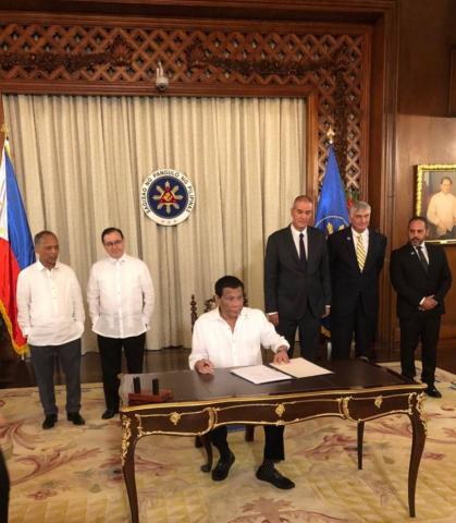 FIRST SERVICE CONTRACT SIGNED
