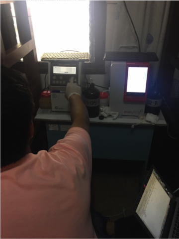 LAB TEST VERIFICATION: Samples collected from inspected establishments are brought to the DOE’s laboratory for further testing.